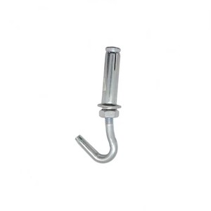 Ancre à expansion en acier de haute qualité, plaquée zinc, type J, avec manchon de crochet M16 pour poteaux muraux et chevilles chimiques - Product Image 5