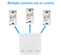 Interruptor Inteligente Wifi Tuya 16A de 2 Vías con Temporizador, Automatización Inalámbrica Smart Life, Compatible con Alexa y Google Home, Red NFC, 10A Máx., Mini