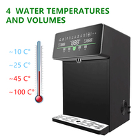 Distributeur d'eau électrique de comptoir à osmose inverse RO, avec raccordement direct eau chaude et froide, fonction autonettoyante pour