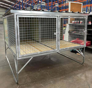 กรงสัตว์เลี้ยงกลางแจ้งเป็นมิตรกับสิ่งแวดล้อมกรงสุนัขทำจากเหล็กกัลวาไนซ์1ถึง<span class=keywords><strong>5</strong></span>อ่าวที่ออกแบบเองหรูหรา - Product Image 5