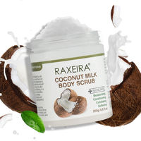 Gommage exfoliant au sucre fruité à la noix de coco et au citron vert pour le soin du corps et de la peau, marque privée