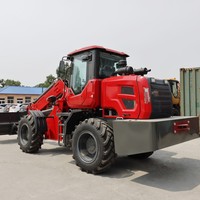 Chine Chargeur sur pneus avant Mini chargeur télescopique Chargeur sur pneus électrique diesel 2t 2.5 tonnes 3 T