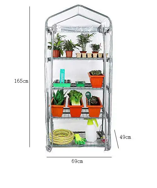 4 Tier Wholesale vegetables garden greenhouse grow tent Indoor Mini portable green house