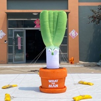 Mascotte gonflable personnalisable en forme d'oignon vert, imprimée numériquement, pour promotion extérieure, modèle de légume durable de 2,5 m / 8,2 pi de hauteur
