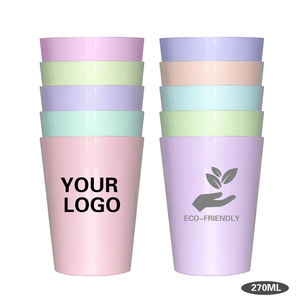 Promotionnel 9OZ Eco Biodégradable Réutilisable PLA DrinkCup Enfants Lait Tasse avec Logo Personnalisé Voyage Jus Cola Bière Tasse Café Tumbler - Product Image 2