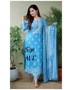 Colección tradicional de mujeres Ropa étnica elegante Algodón Premium Estampado floral Fiesta informal Ropa de festival a precio mayorista - Product Image 4