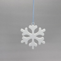 Diffuseur de parfum en pierre aromatique suspendue en forme de flocon de neige de Noël avec logo personnalisé, pour voiture, armoire, maison, cadeau