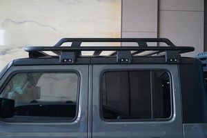 Accesorios Offroad Canastilla Portaequipaje de <span class=keywords><strong>Techo</strong></span> Tipo Plataforma de Aluminio de Alta Calidad Sin Tumbaburros para Camioneta Pickup Jeep Gladiator JT - Product Image 3