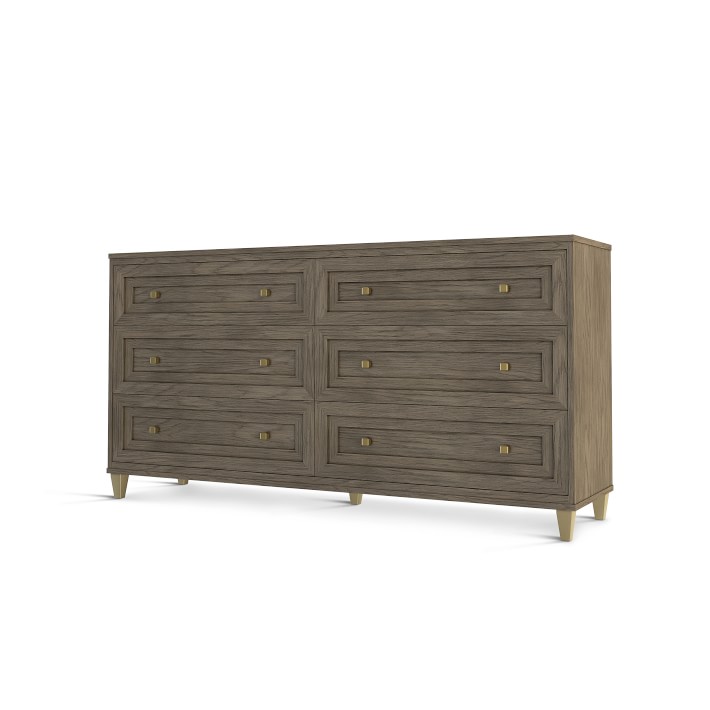 Hotel home lighted dressers drawers bedroom furniture 6 drawer dresser