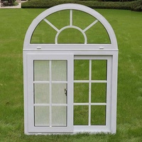 Ventana Corrediza de Aluminio con Diseño de Arco Semicircular Estilo Europeo con Mosquitera