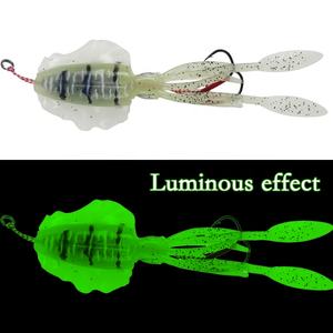Jig de Calamar Morbido 60g Luminescent <span class=keywords><strong>UV</strong></span> en Plastique Souple, Appât <span class=keywords><strong>pour</strong></span> Calamar, Leurre de Pêche au Thon - Product Image 4