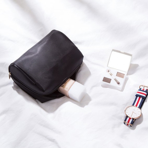 Soft Pu <strong>Leather</strong> Grey Custom Waterproof Travel Women Makeup Cosmetic <strong>Toiletry</strong> <strong>Bag</strong> - Product Image 5