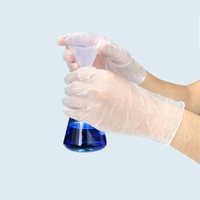 Gants d'examen en PVC transparents de grande taille bon marché en gros Gants en vinyle jetables non poudrés en latex clair noir bleu de qualité alimentaire