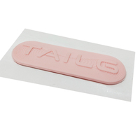 Pegatinas 3D personalizadas de PVC suave para coche, logotipo de silicona en relieve 3D y pegatina con letras para neumáticos, parches de goma para coche con nombre de marca de prensa de calor