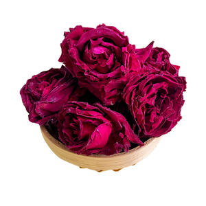 Лучшая цена, сушеный темно-красный цветок розы большой формы, оптовая продажа, закуска свежей сублимированной красной розы для чая - Product Image 1