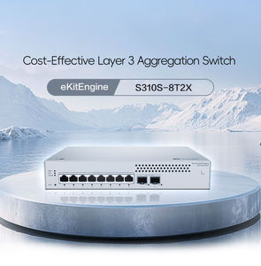 สวิตช์ HUA WEI S310S-8T2X: พอร์ต 8GE+2 10GE, การส่งข้อมูลความเร็วสูง, เพิ่มประสิทธิภาพเครือข่ายองค์กร - Product Image 1