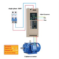 Convertisseur de fréquence VFD de haute qualité à une ou trois entrées, 7,5 kW, 380 V, 0-500 Hz, contrôle vectoriel pour pompe à eau, compresseur