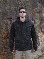 Manteau tactique camouflage respirant en coton tissé 100% pour activités de plein air, veste spéciale services et alpinisme