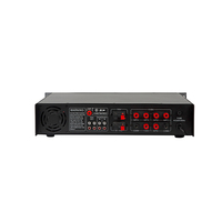 Amplificateur de sonorisation haute puissance à 5 zones personnalisable, tension constante, compatible avec les haut-parleurs 70V/100V pour système de sonorisation