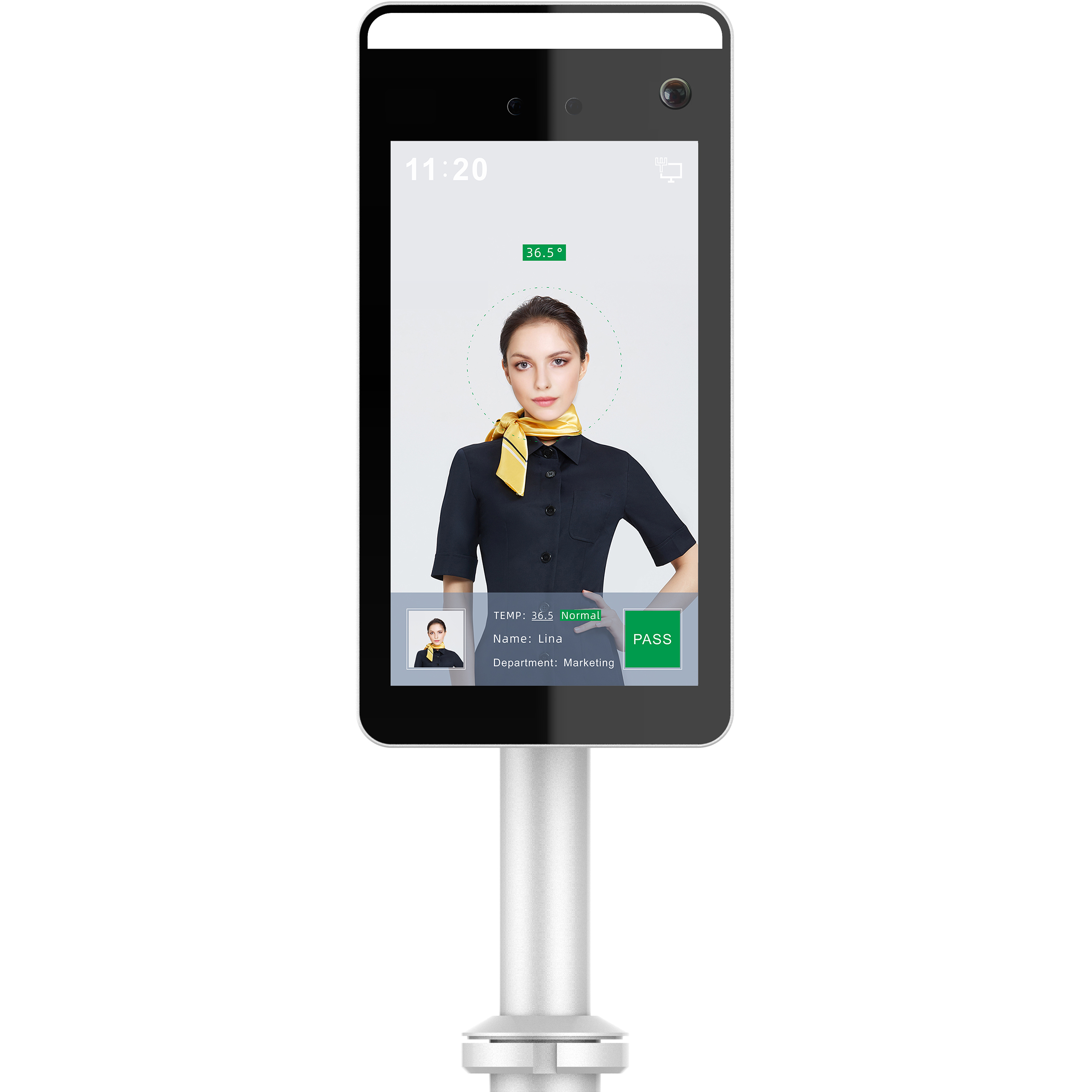 2021 панель контроля доступа, термокамера с умным распознаванием лица, устройство для измерения температуры тела