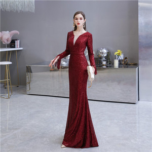 Vestido elegante de cobertura completa de boda para invitados, elegante vestido de noche de cristal para graduación, venta al por mayor, 15, <span class=keywords><strong>2023</strong></span> - Product Image 4