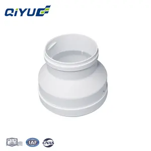 Qiyue Chất lượng cao ventilaion sản xuất mới bán buôn PVC 160mm-110mm đồng tâm giảm tốc cho hệ thống ống dẫn khí