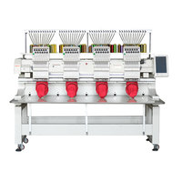 Machine à broder numérique à 4 têtes, machine à créer des logos sur les casquettes, machine à imprimer sur les uniformes, machine à imprimer Vision