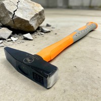Marteau de machiniste de qualité industrielle Hi Dude - Tête carrée, manche en fibre de verre, poignée ergonomique, personnalisable OEM pour atelier de bricolage
