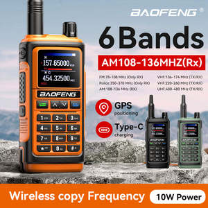 Walkie Talkie Baofeng UV-17 Pro con GPS, 76-520 MHz, Banda Aérea VHF UHF 200-260 MHz, 350-355 MHz, Radio FM, Seis Bandas, Micrófonos Resistentes al Agua - Product Image 6