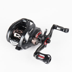 بكرة صيد سمك من الألياف والصب على شكل قطرة الماء تستخدم اليد اليسرى نظام سحب سلس للصيد في النهر - Product Image 1