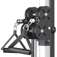 Máquina Multifunción de Polea Vertical para Ejercicios de Tracción, Entrenador de Cables de Pie, Estructura de Acero Reforzada, Estación de Entrenamiento para el Hogar