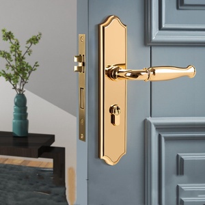 Poignées de porte en alliage de zinc de qualité supérieure, style moderne, avec rosette B9 <span class=keywords><strong>2001</strong></span>, bronze antique, pour portes intérieures de chambre et d'hôtel (lot) - Product Image 5