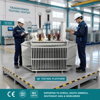 Transformator Daya Tipe Celup Minyak Tiga Fasa Gulungan Kawat Aluminium Tembaga Tegangan Tinggi 3KV 380V untuk Sistem Distribusi Listrik