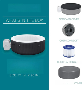 Spa Gonflable d'Extérieur avec <span class=keywords><strong>Pompe</strong></span> à Remous en PVC Incluse et Contrôle par Wi-Fi - Product Image 4