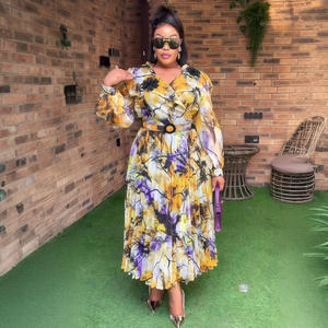 Robe de mode d'été pour femmes pour <span class=keywords><strong>Amazon</strong></span> nouvelle <span class=keywords><strong>grande</strong></span> <span class=keywords><strong>taille</strong></span> robe en tissu en mousseline de soie de conception indépendante transfrontalière européenne américaine - Product Image 3