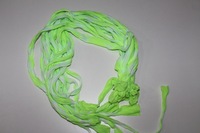 Tissu en maille de nylon hautement élastique, bicolore, pour la confection de fleurs artificielles DIY