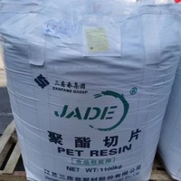 Résine PET vierge Jade 318, granulés de polyester de qualité bouteille pour bouteilles d'eau potable