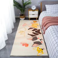Tapis de jeu pour enfants, synthétique en cachemire, arc-en-ciel, Long Pile, doux, carpette de sol