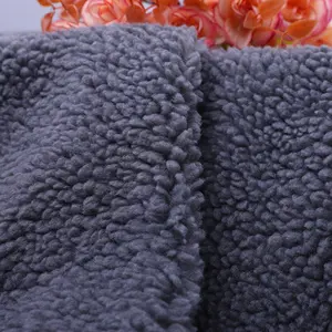 Tela de lana 100% poliéster para ropa, tapicería textil para el hogar