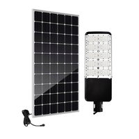 Lampadaire solaire 120W à cellules monocristallines, haute luminosité, étanche IP66, LED, angle de faisceau 140°, télécommande, en aluminium