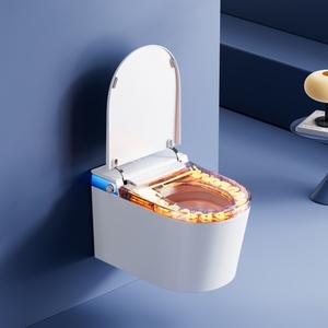 Nouvelle conception de toilette murale intelligente en céramique, à fixation murale, pour femmes, style américain et européen - Product Image 6