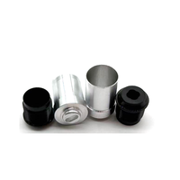 Composants de boîtier d'alimentation, anodisation, couleur personnalisée et sablage, usinage CNC, tournage, pièces en alliage d'aluminium 2A12