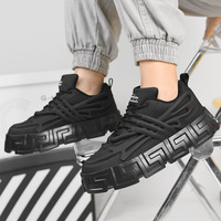 Chaussures noires Greatshoe pour hommes, chaussures de marche décontractées, chaussures de sport unisexes, baskets