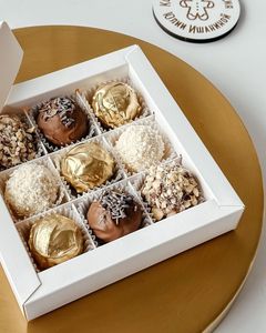 Cajas <span class=keywords><strong>de</strong></span> Regalo <span class=keywords><strong>de</strong></span> Navidad <span class=keywords><strong>de</strong></span> <span class=keywords><strong>Cartón</strong></span> Ecológico <span class=keywords><strong>de</strong></span> Lujo Personalizadas, con Cierre Magnético en Relieve, Ventana Transparente, para Chocolates - Product Image 5