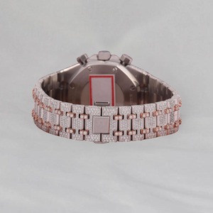 Reloj de Diamantes de Lujo para Hombre, Alta Demanda, con Cristal de Moissanita, para Aniversario, Boda y Eventos, Disponible para la Venta - Product Image 2