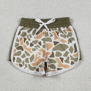 Pantalones Cortos Deportivos para Niña en Camuflaje Verde Caza - Product Image 1