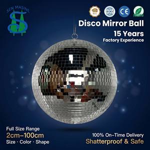 Vente en gros de grandes boules miroir disco de 100 cm pour fêtes, événements, discothèques, intérieur, maison, <span class=keywords><strong>DJ</strong></span>, vitrines de magasins, décoration de mariage suspendue - Product Image 1