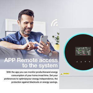 อินเวอร์เตอร์แบบออฟกริดและออนกริด 3Kw 5Kw 8Kw 10Kw แบบเอาต์พุตเดี่ยว 48V ไฮบริดพลังงานแสงอาทิตย์ คลื่นไซน์บริสุทธิ์ พร้อมตัวควบคุม MPPT ประสิทธิภาพ 95% - Product Image 5