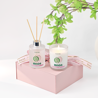 Luxus Private Label Reed Diffusor und Duft kerzen Geschenkset mit starkem benutzer definierten Duft für die Luft erfrischung zu Hause