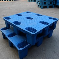 Palettes plates à neuf pattes, vente en gros, pour la logistique et l'entreposage, plaques de protection anti-humidité moulées par soufflage, palettes en plastique